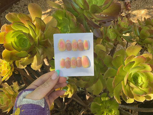 Custom gel x press on nails GLUE INCLUDED!